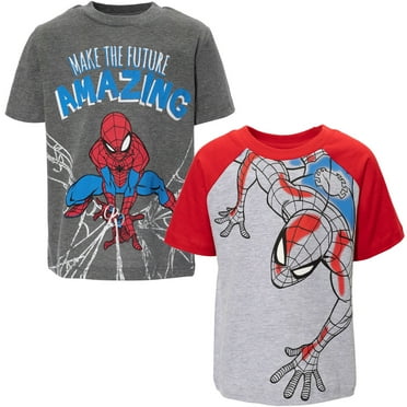 Marvel Spider-Man Toddler Boys 2 Pack T-Shirts Toddler to Big Kid