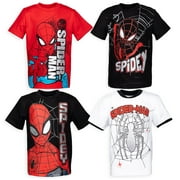 Marvel Spider-Man Toddler Boys' Short Sleeve Tees Red Black White Miles