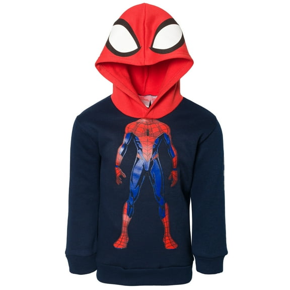 Marvel Spider-Man Toddler Boys Fleece Pullover Hoodie Toddler to Big Kid