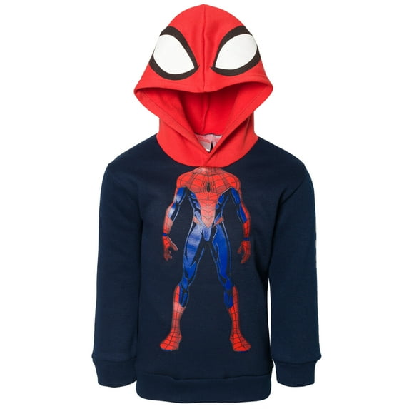 Marvel Spider-Man Toddler Boys Fleece Pullover Hoodie Toddler to Big Kid