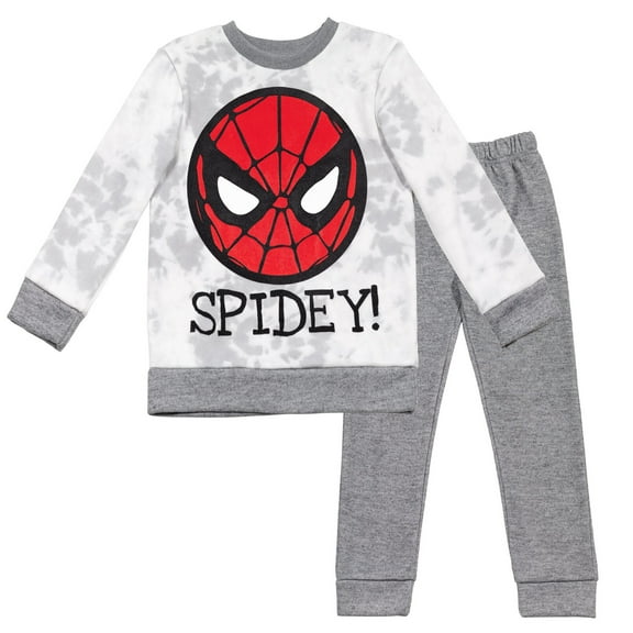Marvel Spider-Man Toddler Boys Fleece Sweatshirt and Pants Set Toddler to Big Kid