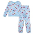 thumbnail image 1 of Marvel Spider-Man Toddler Boys' Loungewear 2-Piece Sweatshirt and Pants Set Light Blue, 1 of 6
