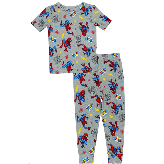 Marvel Spider-Man Toddler Boys Short Sleeve Viscose Pajama Set SM377ESL