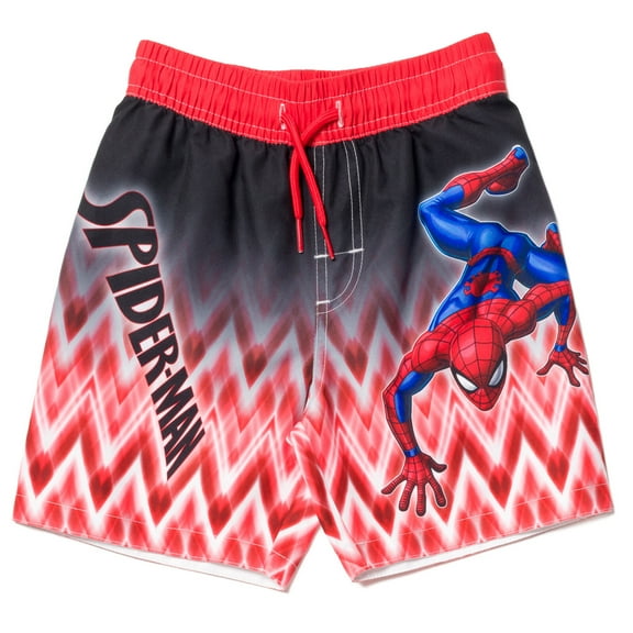 Marvel Spider-Man Toddler Boys Swim Trunks Bathing Suit Toddler to Big Kid