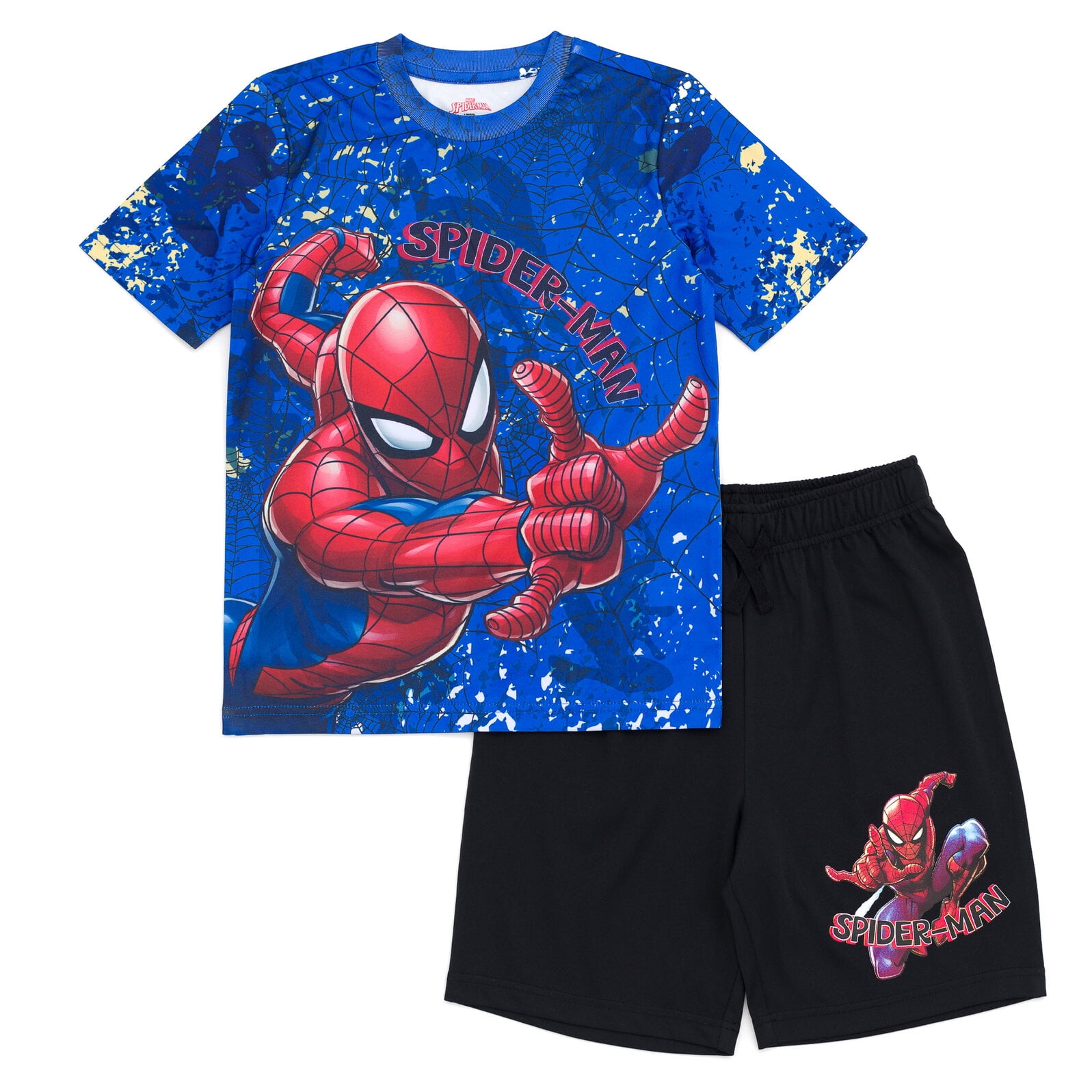 Costume Spider-Man 2 pièces pour petit garçon (Marvel) : sweat-shirt e