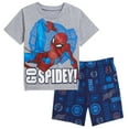 thumbnail image 1 of Marvel Spider-Man Toddler Boys T-Shirt and Shorts Outfit Set Toddler to Big Kid, 1 of 5
