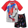 thumbnail image 1 of Marvel Spider-Man Toddler Boys T-Shirt and Shorts Outfit Set Toddler to Big Kid, 1 of 5