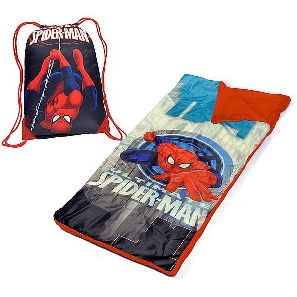 Marvel Spider-Man Toddler Slumber Bag with Bonus Sling Bag - image 1 of 3