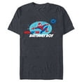 thumbnail image 1 of Marvel Spider-Man Toon Family Party Mom of the Birthday Boy - Short Sleeve Blended T-Shirt for Adults - Customized-Navy Heather, 1 of 5