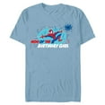 thumbnail image 1 of Marvel Spider-Man Toon Family Party Mom of the Birthday Girl - Short Sleeve Blended T-Shirt for Adults - Customized-Ocean Blue, 1 of 5