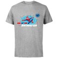 thumbnail image 1 of Marvel Spider-Man Toony Family Party Dad of the Birthday Kid - Short Sleeve Cotton T-Shirt for Adults - Customized-Athletic Heather, 1 of 5