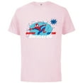 thumbnail image 1 of Marvel Spider-Man Toony Family Sister of the Birthday Kid - Short Sleeve Cotton T-Shirt for Adults - Customized-Soft Pink, 1 of 5