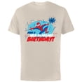 thumbnail image 1 of Marvel Spider-Man Toony Have a Web-Slinging Birthday - Short Sleeve Cotton T-Shirt for Adults - Customized-Natural, 1 of 5