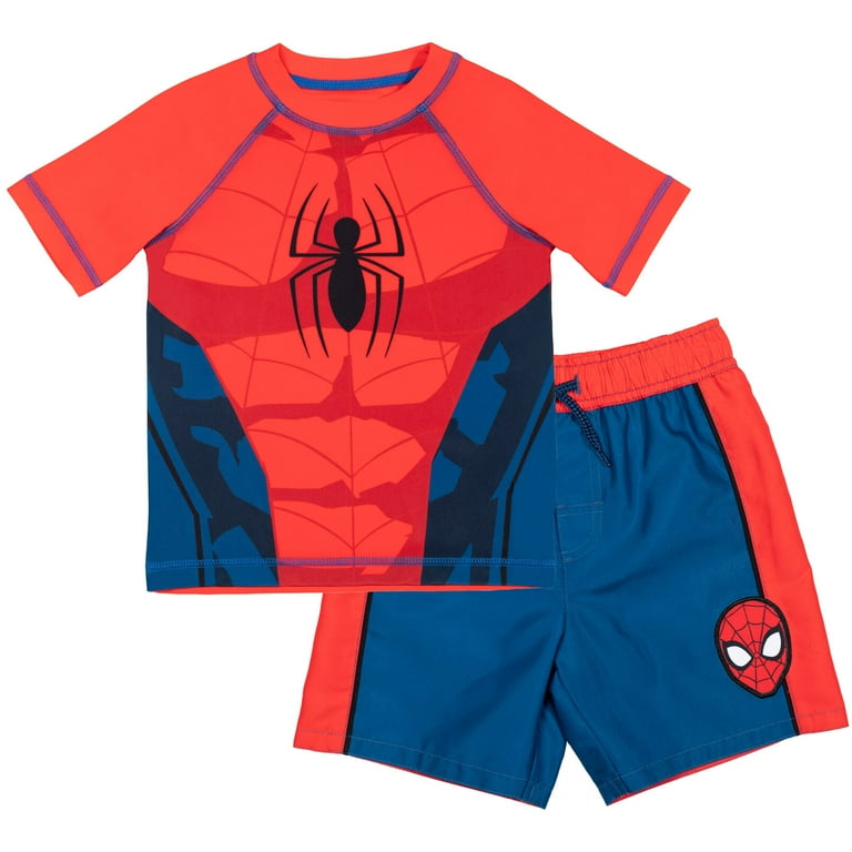 Marvel Spider-Man Swim Trunks Bathing Suit Toddler to Big Kid