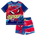 thumbnail image 1 of Marvel Spider-Man UPF 50+ Rash Guard and Swim Trunks Outfit Set Toddler to Big Kid, 1 of 5