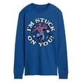 thumbnail image 1 of Marvel Spider-Man - Valentine I'm Stuck On You - Men's Long Sleeve Graphic T-Shirt, 1 of 5