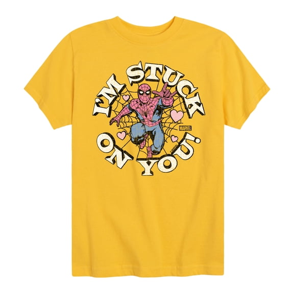 Marvel Spider-Man - Valentine I'm Stuck On You - Toddler And Youth Short Sleeve Graphic T-Shirt