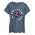 thumbnail image 1 of Marvel Spider-Man - Valentine I'm Stuck On You - Women's Short Sleeve Graphic T-Shirt, 1 of 5