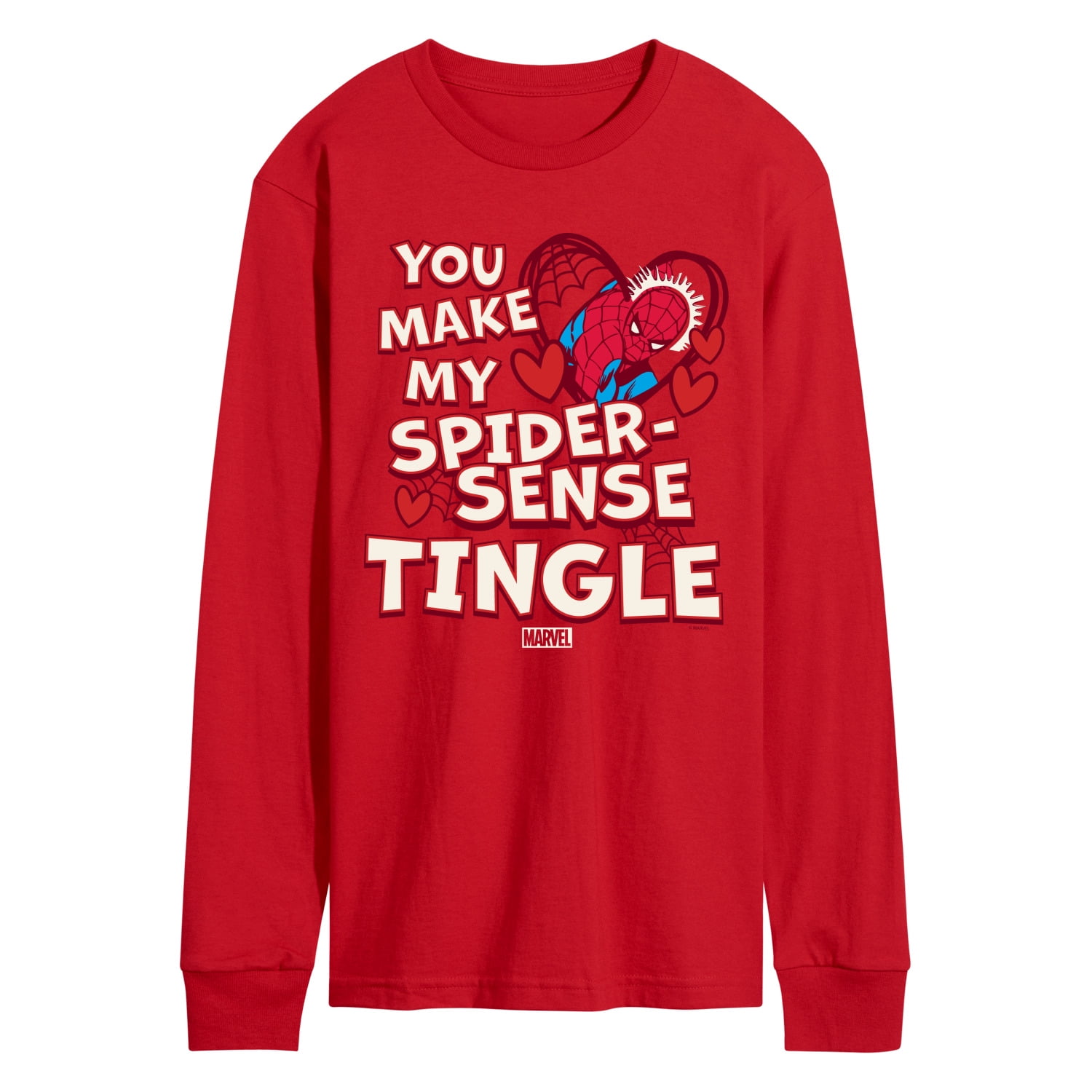 Marvel Spider-Man: No Way Home Red And Blue Spidey Suit - Long Sleeve T Shirt For Men Customized Black