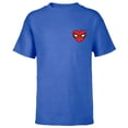 thumbnail image 1 of Marvel Spider-Man Valentine’s Day Love Classic Heart Mask - Short Sleeve T-Shirt for Kids - Customized-Royal, 1 of 5