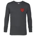 thumbnail image 1 of Marvel Spider-Man Valentine’s Day Love Sixties Heart Mask - Long Sleeve T-Shirt for Men - Customized-Charcoal Heather, 1 of 5