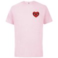thumbnail image 1 of Marvel Spider-Man Valentine’s Day Love Sixties Heart Mask - Short Sleeve Cotton T-Shirt for Adults - Customized-Soft Pink, 1 of 5