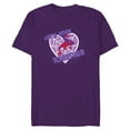 thumbnail image 1 of Marvel Spider-Man Valentine’s Web Heart Let’s Stick Together - Short Sleeve Blended T-Shirt for Adults - Customized-Purple, 1 of 5