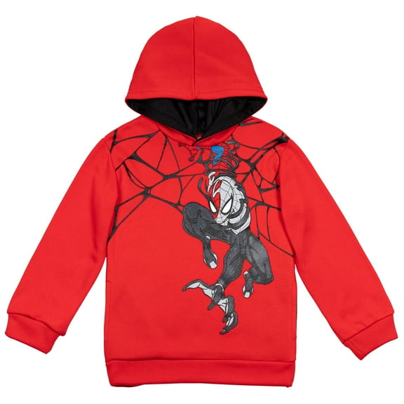 Marvel Spider-Man Venom Big Boys Fleece Pullover Hoodie Little Kid to Big Kid