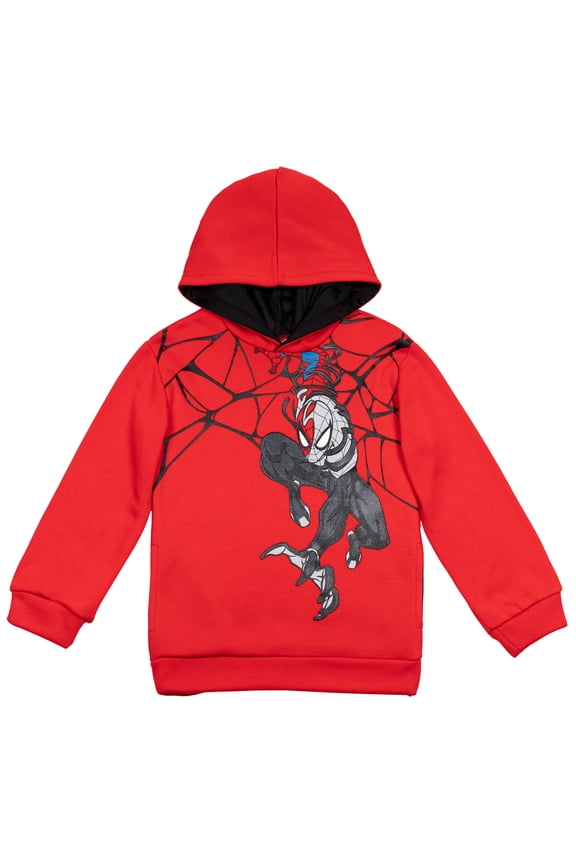 Spider-Man Venom Big Boys Fleece Pullover Hoodie Little Kid to Big Kid