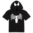 thumbnail image 1 of Marvel Spider-Man Men's Cosplay Hooded T-Shirt Black Venom, 1 of 4