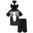 thumbnail image 1 of Marvel Spider-Man Venom Toddler Boys Athletic T-Shirt Mesh Shorts Outfit Set Toddler to Big Kid, 1 of 5