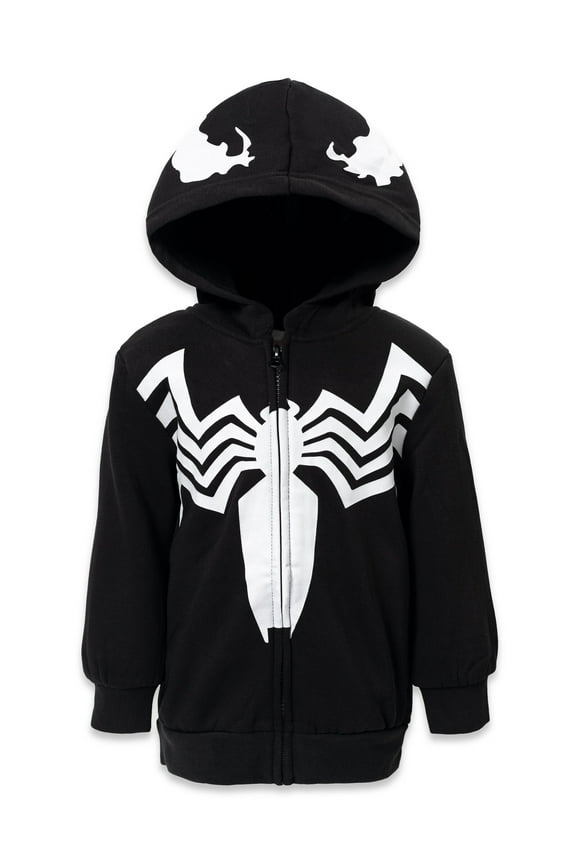 Spider-Man Venom Toddler Boys Zip Up Hoodie Toddler to Big Kid