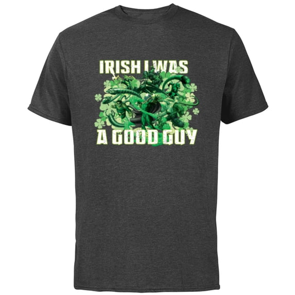 Marvel Spider-Man Villains Funny St. Patrick’s Day - Short Sleeve Cotton T-Shirt for Adults - Customized-Charcoal