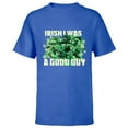 thumbnail image 1 of Marvel Spider-Man Villains Funny St. Patrick’s Day - Short Sleeve T-Shirt for Kids - Customized-Royal, 1 of 5