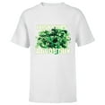 thumbnail image 1 of Marvel Spider-Man Villains Funny St. Patrick’s Day - Short Sleeve T-Shirt for Kids - Customized-White, 1 of 5