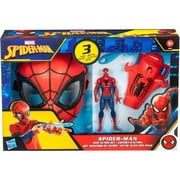 Marvel Spider-Man Web Action Play Set Action Figure, Web Slinger & Mask