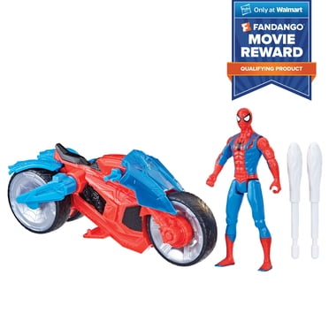 Marvel Spider-Man Web Blast Cycle Action Figure for Kids Ages 4 and Up