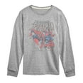 thumbnail image 1 of Spider-Man - Spider-Man Web Circle - Youth Boys Long Sleeve Graphic T-Shirt, 1 of 4