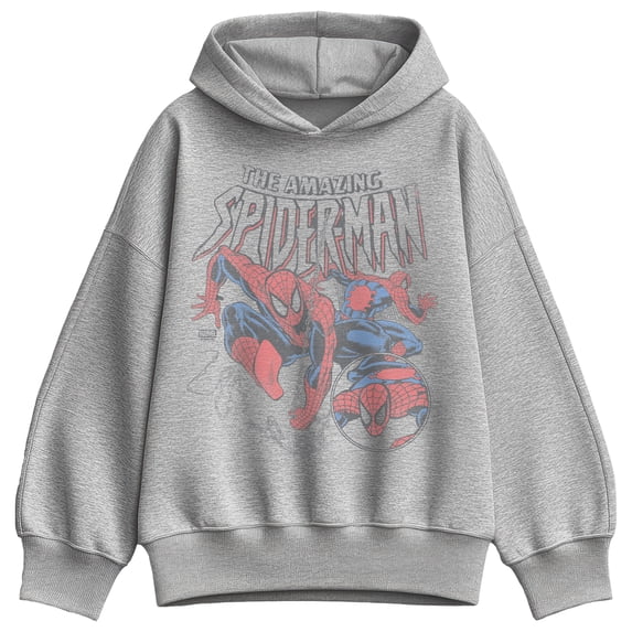 Marvel - Spider-Man Web Collage - Women's Oversized Fleece Hoodie Sweatshirt