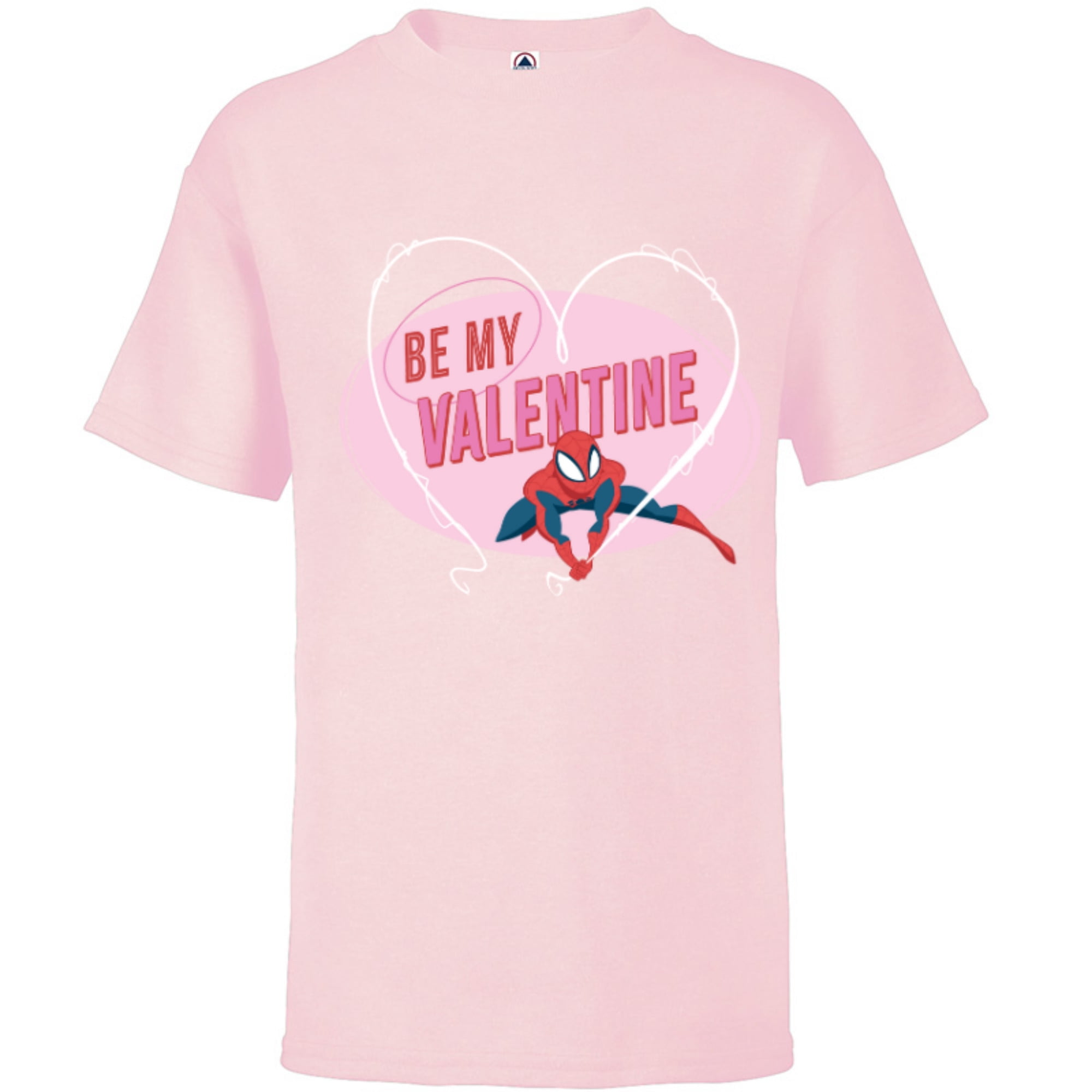 Spider Man Girls Short Sleeve T Shirt Heart Eyes Sizes 4 16