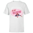 thumbnail image 1 of Marvel Spider-Man Web Heart Love Romantic Be My Valentine - Short Sleeve T-Shirt for Kids - Customized-White, 1 of 5