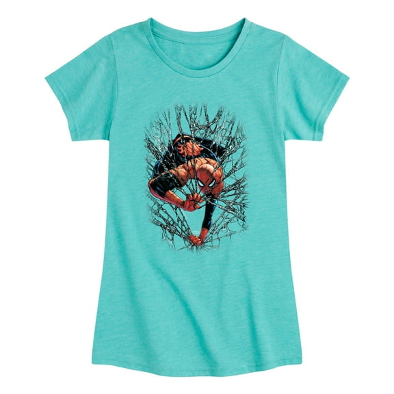 Marvel Spider-Man - Webs - Toddler And Youth Girls Fitted Short Sleeve Graphic T-Shirt