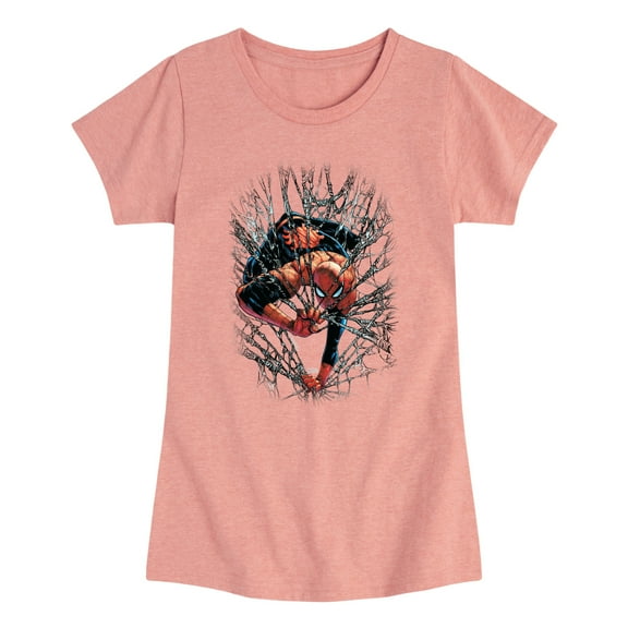Marvel Spider-Man - Webs - Toddler And Youth Girls Fitted Short Sleeve Graphic T-Shirt