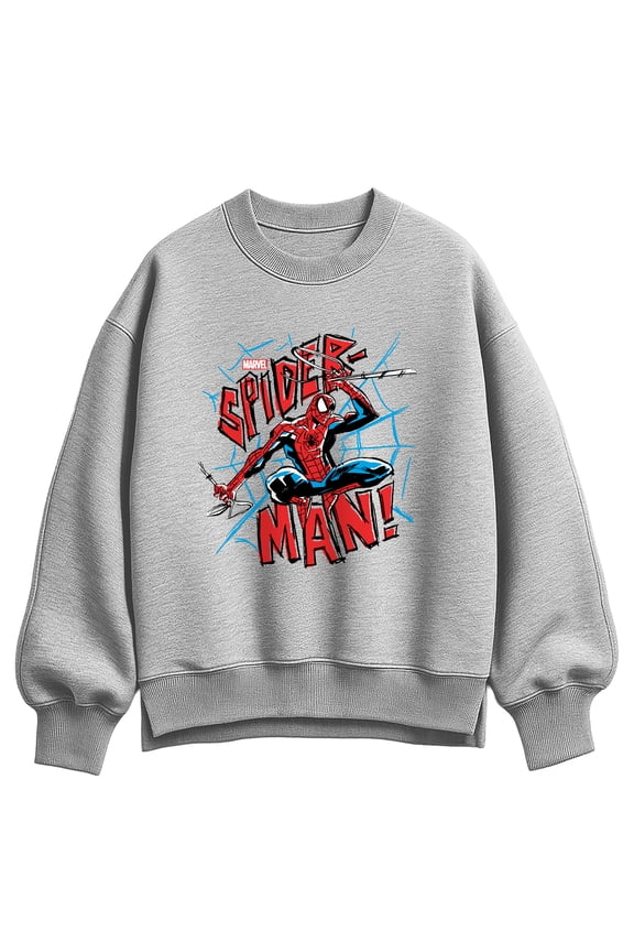 - Spider-Man Webs - Women's Oversized Fleece Crew Sweatshirt