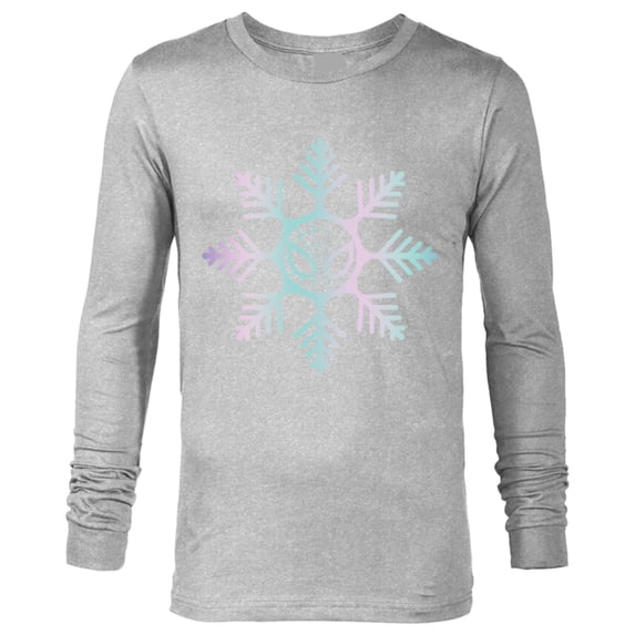 Marvel Spider-Man Winter Holiday Snowflake Logo - Long Sleeve T-Shirt for Men - Customized-Athletic Heather