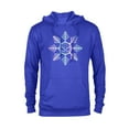thumbnail image 1 of Marvel Spider-Man Winter Holiday Snowflake Logo - Pullover Hoodie for Adults - Customized-Royal, 1 of 5