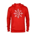 thumbnail image 1 of Marvel Spider-Man Winter Holiday Snowflake Logo - Pullover Hoodie for Adults - Customized-Red, 1 of 5