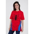 thumbnail image 1 of Marvel Spider-Man Women's Cosplay Short Sleeve T-Shirt Royal Red Spider Man, 1 of 7