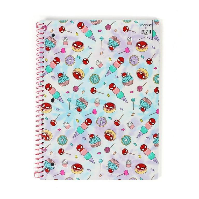Yoobi Spider-Man 1 Subject College Rule Spiral Notebook – Sweets - Each