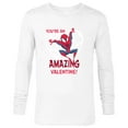 thumbnail image 1 of Marvel Spider-Man You’re an Amazing Valentine Romantic - Long Sleeve T-Shirt for Men - Customized-White, 1 of 5